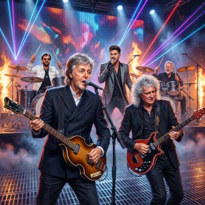 Paul, Ringo and Queen Generated with AI